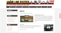 Desktop Screenshot of mainelineexotics.com